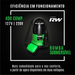 RW Submersível 400 agora disponível em 127V