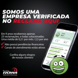 Somos uma empresa verificada Reclame Aqui 